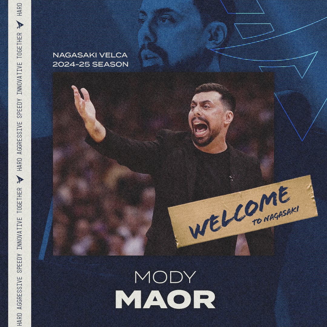 モーディ・マオールヘッドコーチ 契約基本合意（新規）のお知らせ