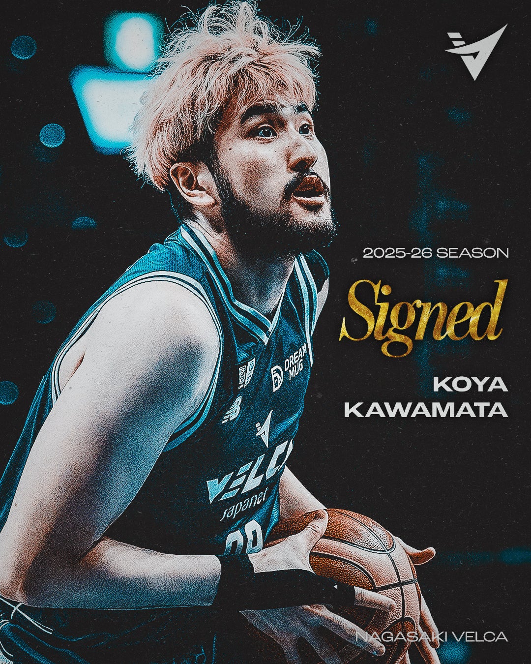 長崎ヴェルカ　川真田選手　ユニフォーム　99 KAWAMATA すぐお届け用】2024-25 レプリカ ユニフォーム HOME #99川真田紘也